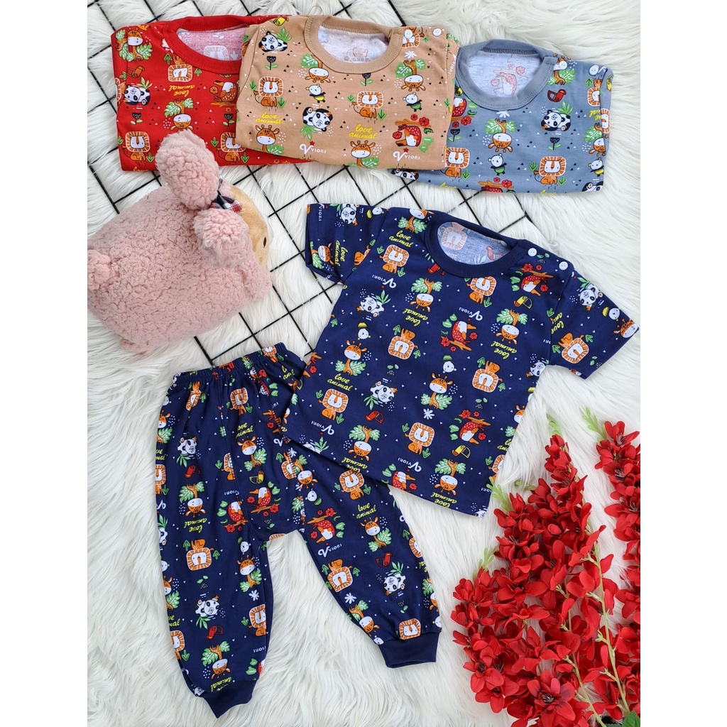 stelan baju bayi lucu murah motif PRINTING DZAKIRA setelan PENDEK PANJANG 3-18 bulan CELANA PAMPERS (ONE SIZE)