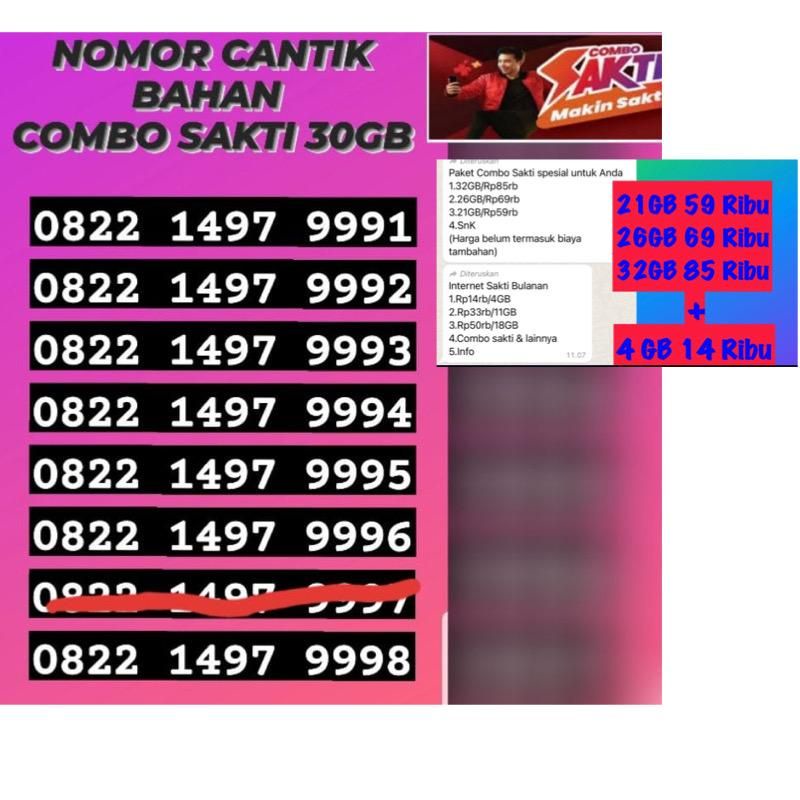 NOMOR CANTIK + BAHAN SAKTI 21GB