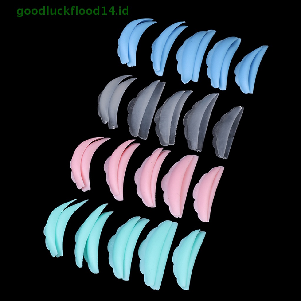 [GOOGFOUR] 10pcs Set Silicone Eyelash Perm Pad Daur Ulang Bulu Mata Perisai Lifg Pengeriting Lucu [TOP]