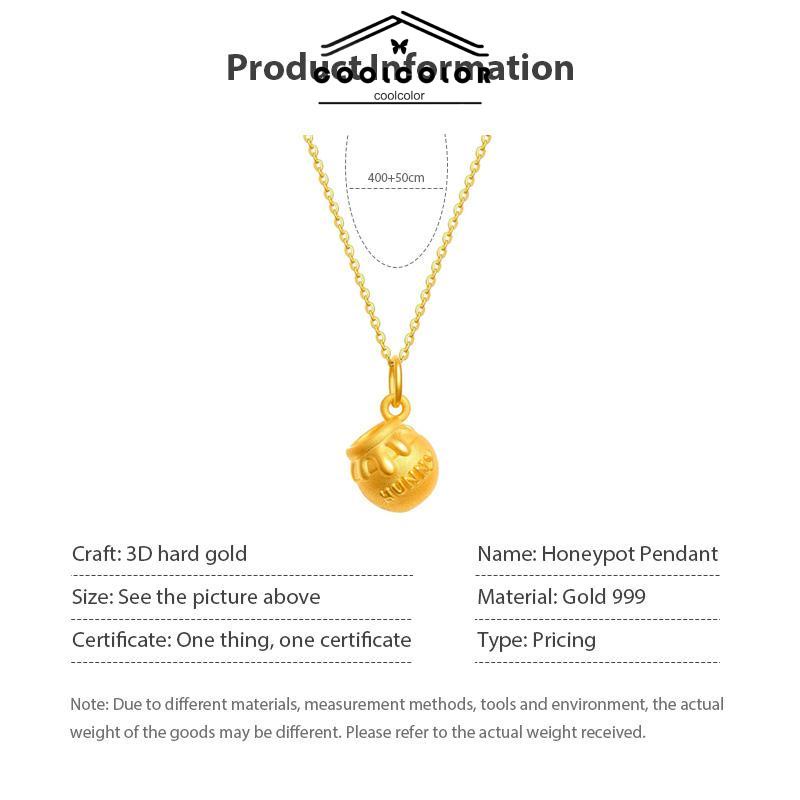 COD❤️Kalung Winnie-the-Pooh Alloy Bahan Kartun Lucu Korea Gaya Aksesori Fashion- cl