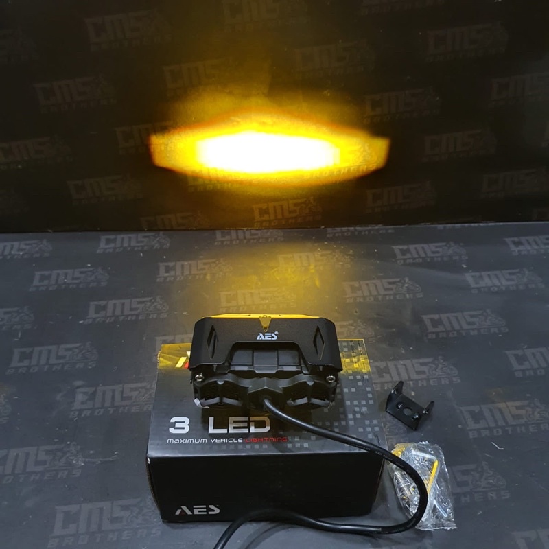 Lampu Laser Mini LED AES 3 Mata AS3 Universal