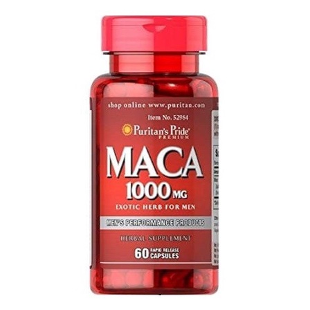 Puritan Puritan's Maca 1000mg 1000 mg Pride Exotic Herb Men Extract Puritans 60 kapsul Eksotis Libid