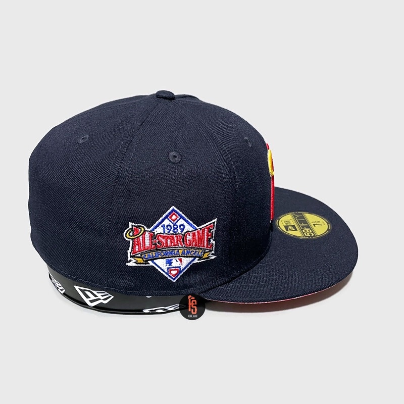 TOPI NEW ERA ORIGINAL 5950 ASG 1989 CALIFORNIA ANGELS NAVY UV PAISLEY