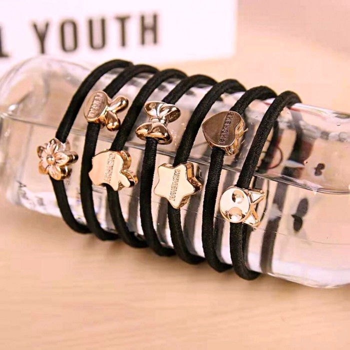 (ISI 5-12 PCS) Set Ikat Rambut KPOP / Kunciran Anak Perempuan Karet Elastis Model Korean Style Kualitas Import Aksesories Wanita Babycinnamon