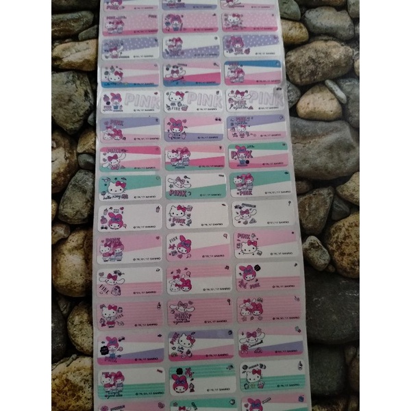 

STIKER NAMA WATERPROOF MIX KITTY MELODY