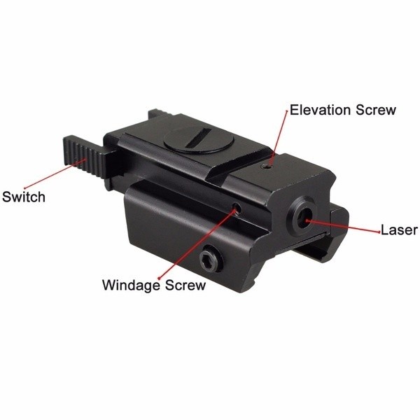 Laser Scope Red Dot / Laser Senapan Angin Nyala Titik Praktis