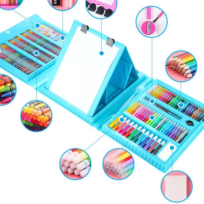 

✒✒ 【COD】OKK Set JUMBO Crayon Set 208PCS Krayon Mewarnai Anak 208pcs / Pensil Warna Set 208pcs Crayon 208 PCS Set Pensil Warna Pastel Pensil Minyak warna untuk Melukis dan mewarnai