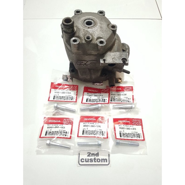 Baut silinder head blok set 6 pcs ori pnp Honda NSR 150 SP RR New FSX Phantom NSR150 NSR150RR NSR150