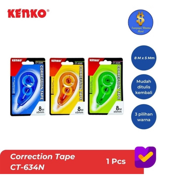 

Correction Tape Kenko CT-634N 8Mx5mm