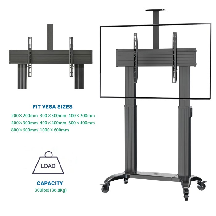 Bracket TV Stand 55 sampai 100 inch NB TW100 Motorized Lift Screen