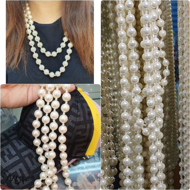 Kalung Mutiara model lilit Kalung Fashion Mutiara Pearl Import Tidak luntur 8910