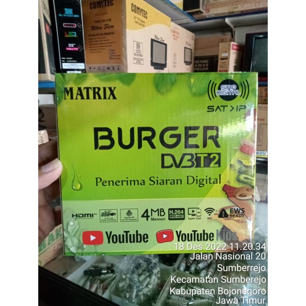 Set Top Box Matrix Burger HD pengganti tv Analog jadi Digital HD