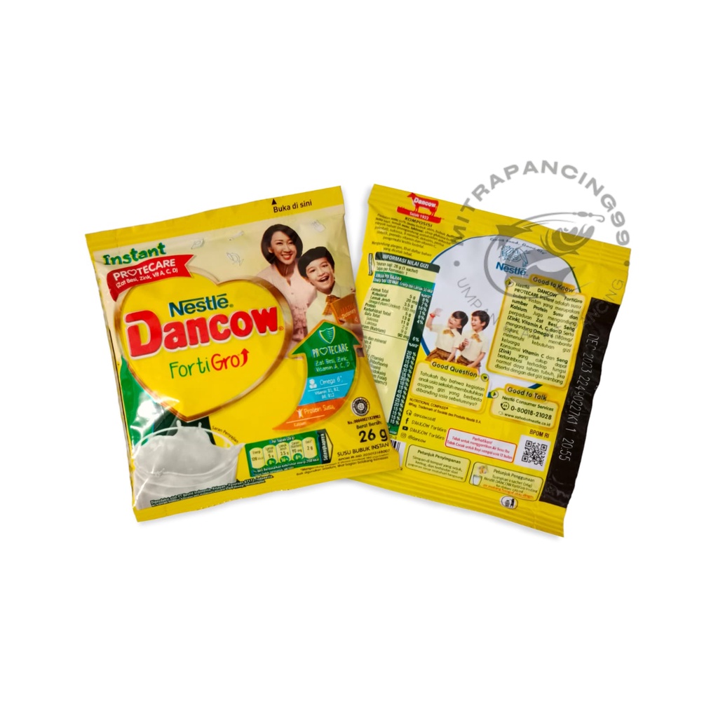 

Dancow Susu Full Cream - Susu Bubuk Sachet Campuran Umpan Pancing