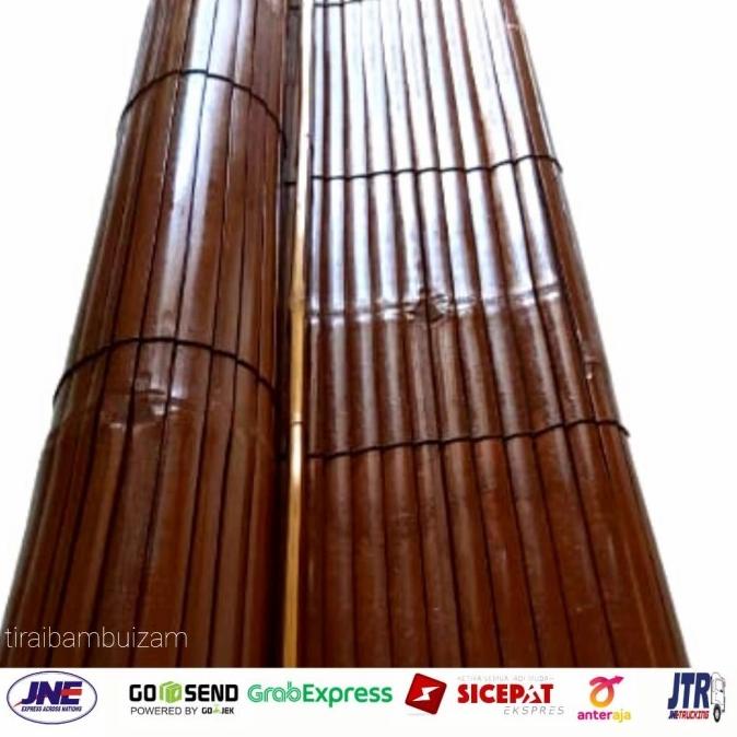 TIRAI BAMBU,KERAI,KREY,KIRAI,GORDEN,DEKORASI,BAMBU,DI CAT COKLAT RG6576ER