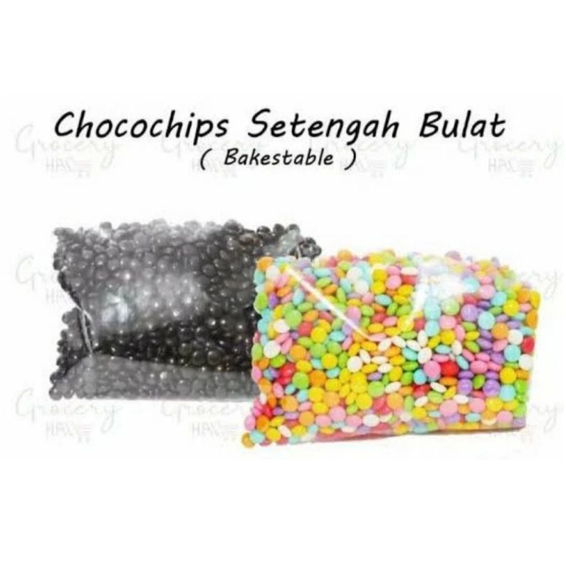 

Coklat Choco Chip Half round Elmer