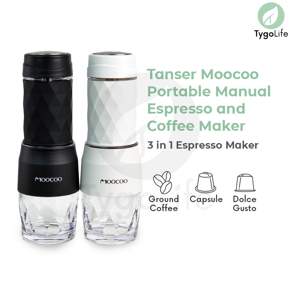 TANSER MOOCOO ESPRESSO COFFEE MAKER PORTABLE MANUAL TYGOPRESSO ALAT PEMBUAT KOPI ESPRESSO