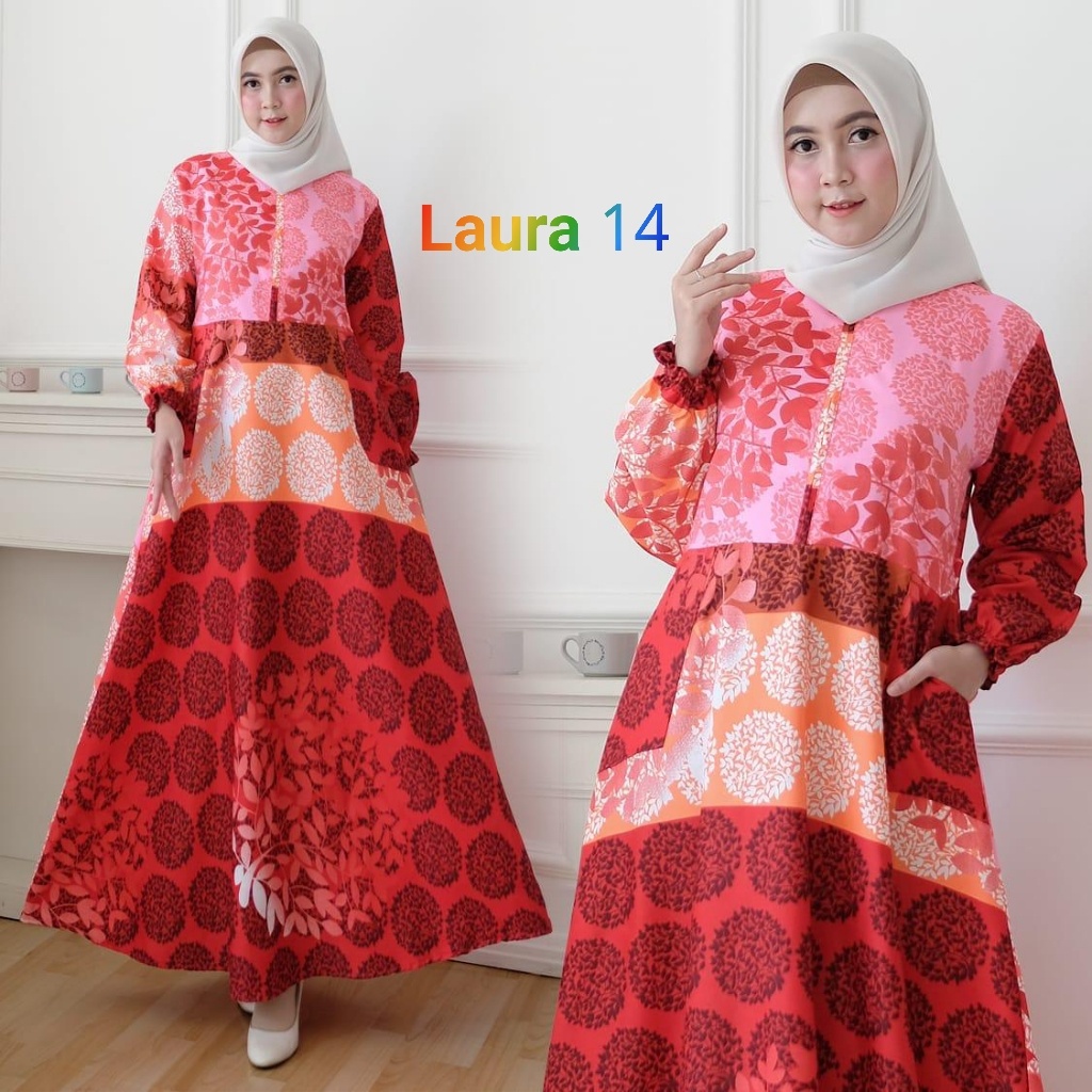 Gamis dress Laura syari Real pic