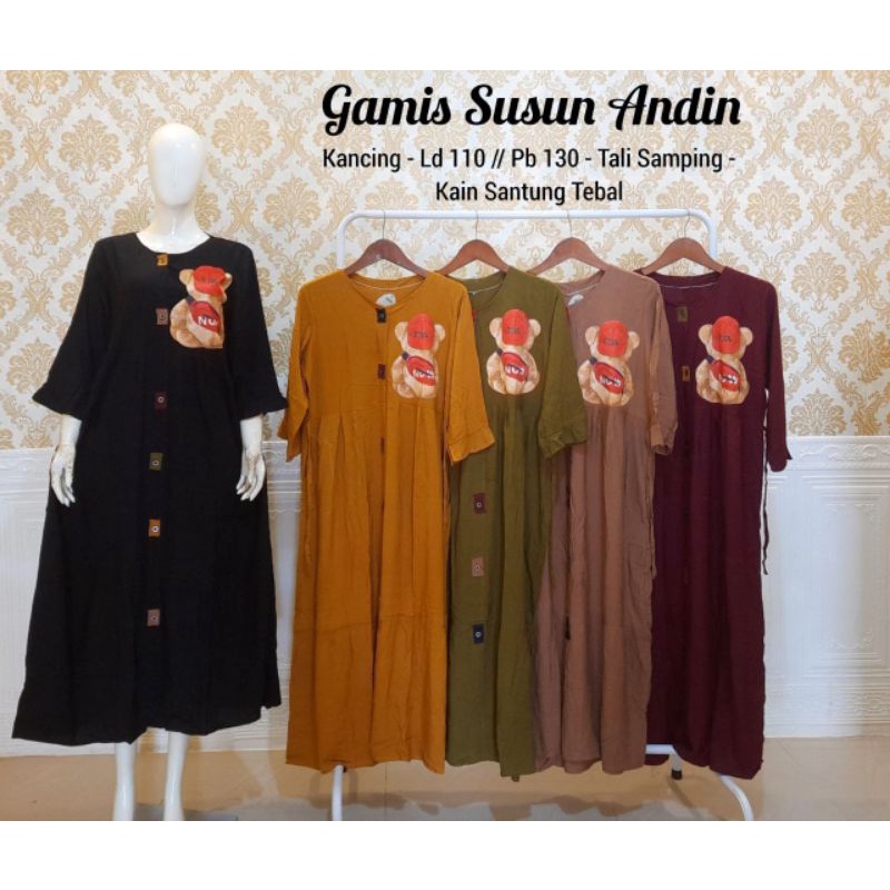 GAMIS TERBARU MODEL ANDIN GAMIS KEKINIAN