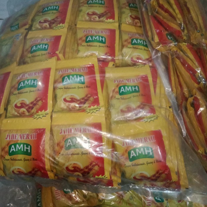 BISA COD Jahe merah amanah SUPER AMH 1 bal | isi 20 renceng | asli