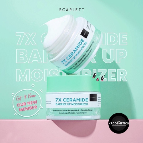 SCARLETT Whitening 7X Ceramide Barrier Up moisturizer Pelembab Wajah 20g