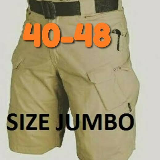 Paling Laris (BIG SIZE/ SIZE JUMBO) CELANA PENDEK TACTICAL PDL CARGO POLISI MILITARY