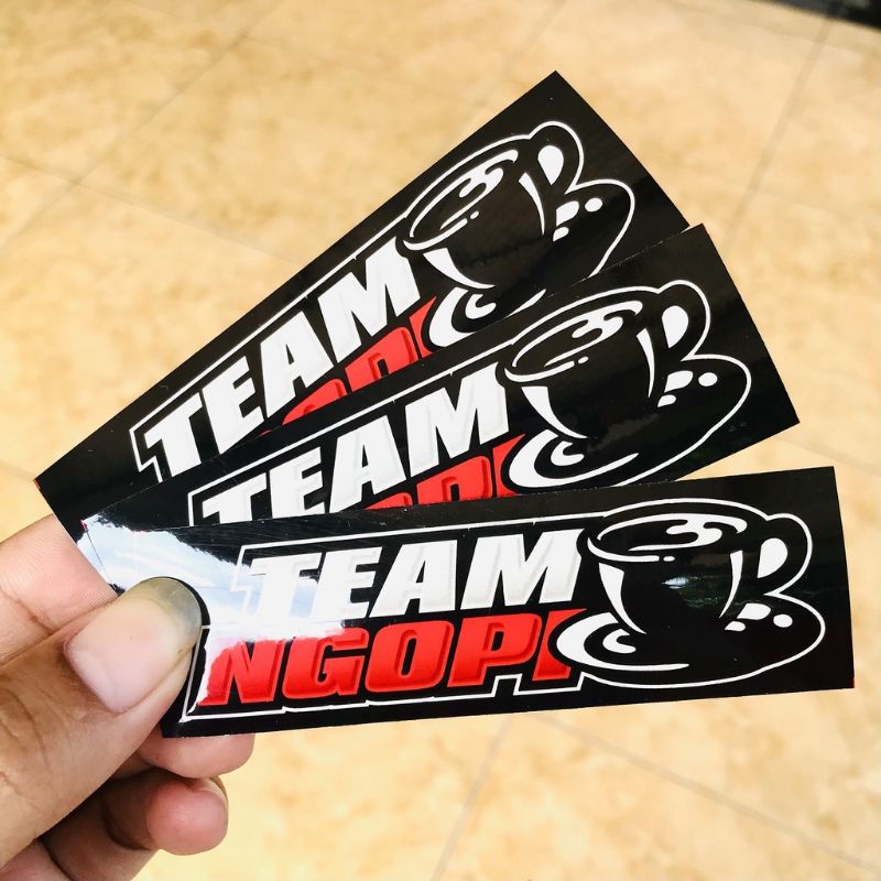 stiker sticker team ngopi