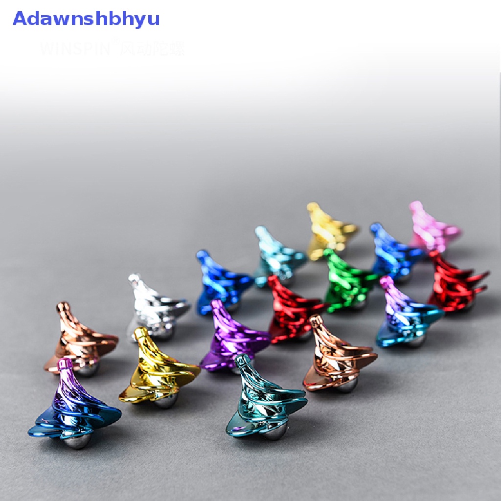 Adhyu Fidget Spinner Logam Warna-Warni gyro Magic Wind Spinning Top Desktop Deion ID