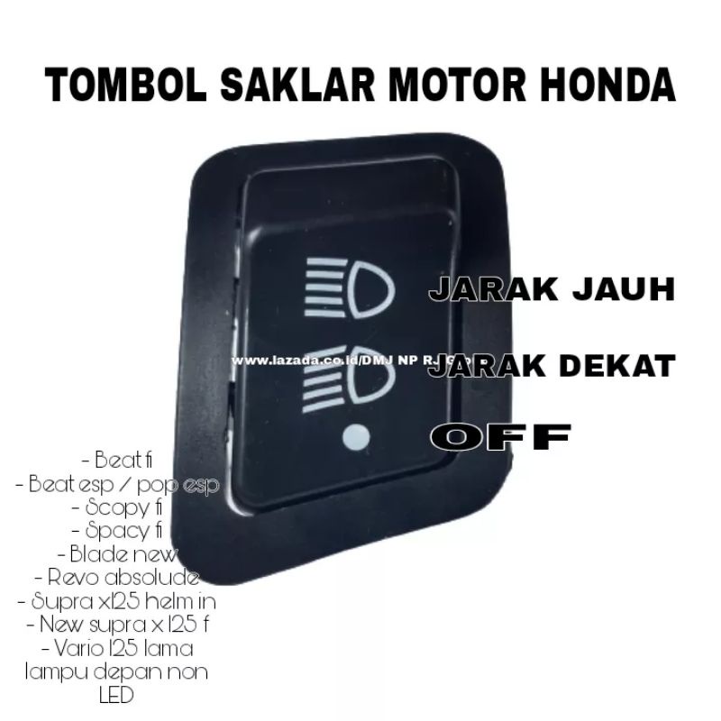 TOMBOL DIM DIMMER SAKLAR DIM ON OFF HONDA SAKLAR DIM JAUH DEKAT ON OFF 3TOMBOL