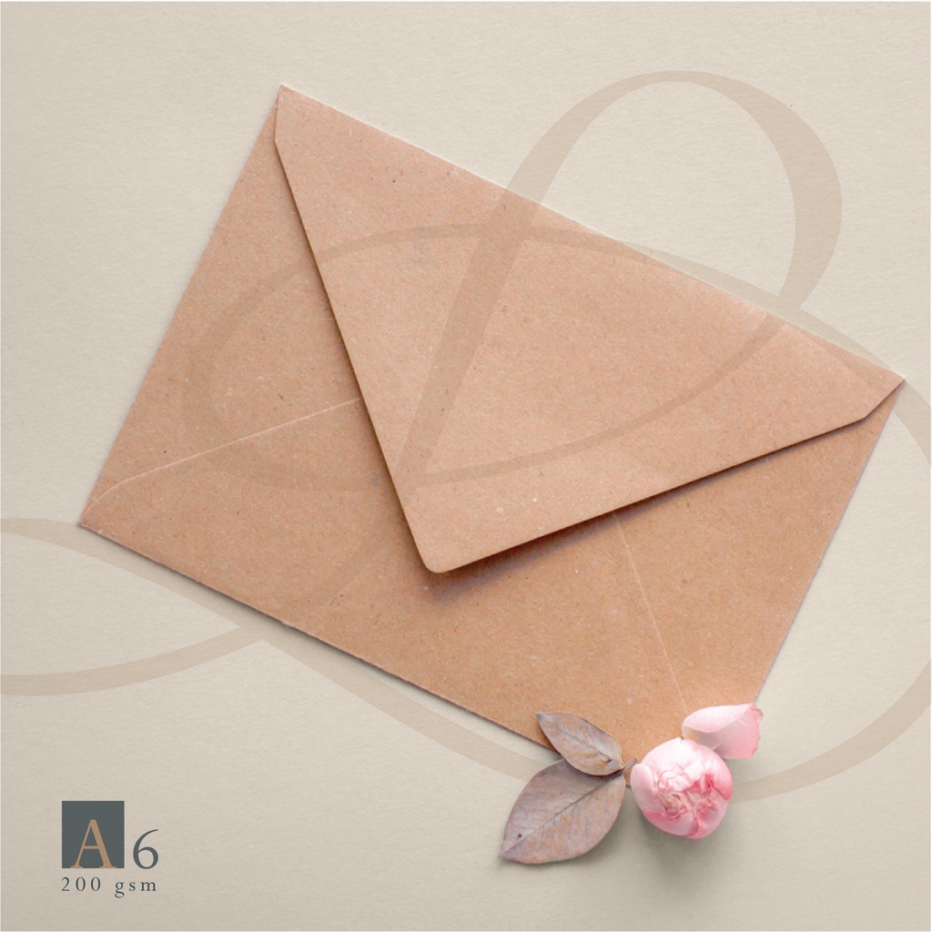 

Amplop Coklat Vintage Kraft A6 200gr 15,5 x 11cm/ Amplop Surat A6 [MINIMAL 10PCS]