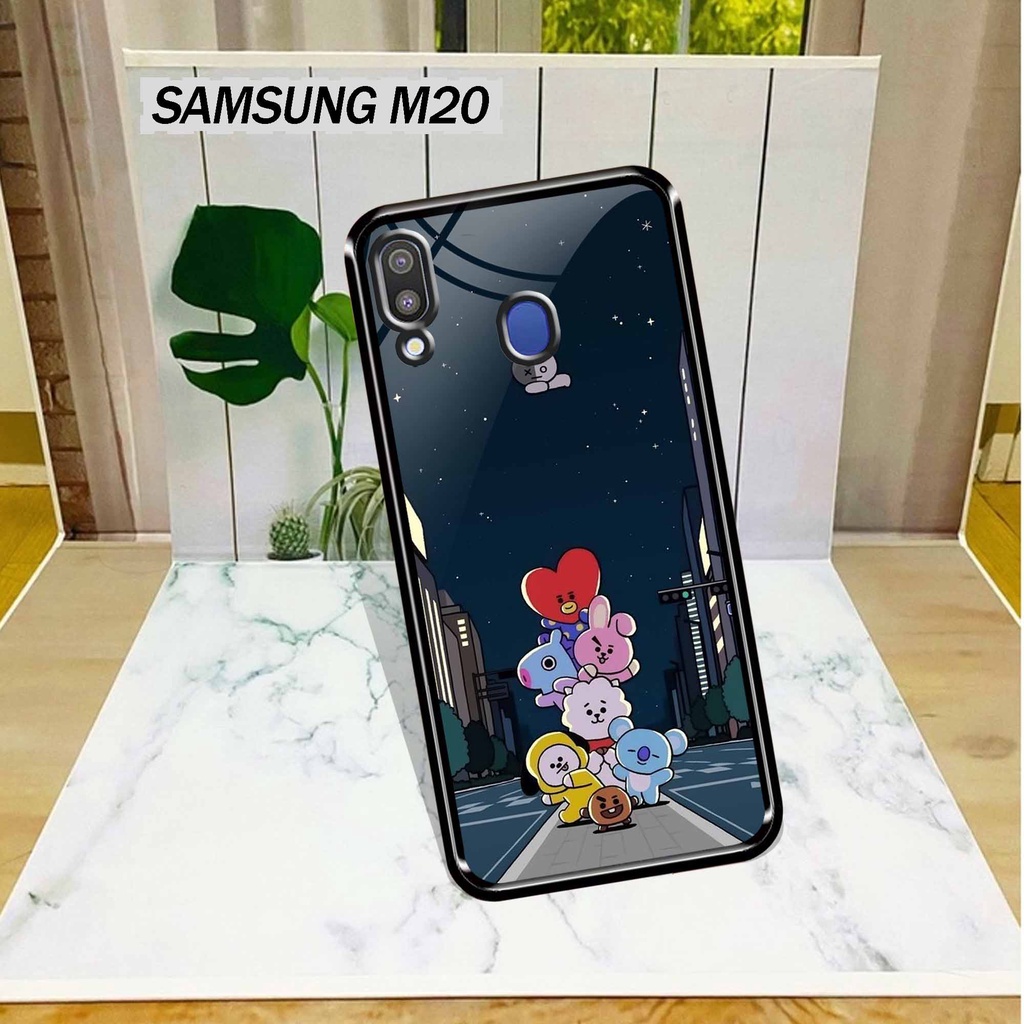 Case Hp Samsung M20 - Case Samsung M20 Terbaru Sukses Case - Case Kaca M20 - Soft Case Samsung M20 - Sofkes Hp - Sarung Hp - Samsung M20 - Case Keren - Case Mewah - Case Kilau - Hard Case Samsung - [ SM-17 ] -