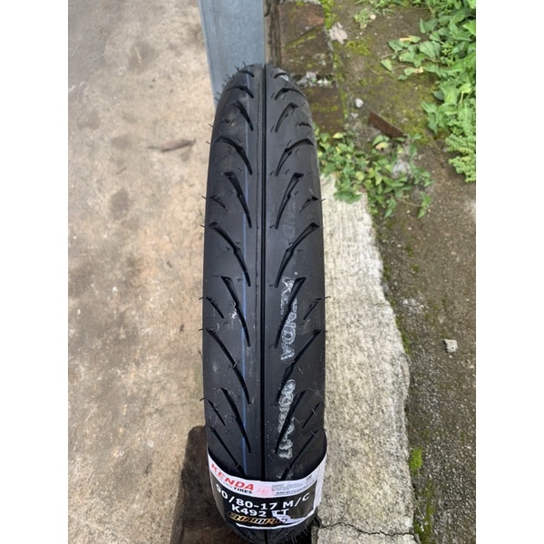 BAN KENDA K492 90/80-17 TUBE TYPE. BAN SEPEDA MOTOR KENDA RACING