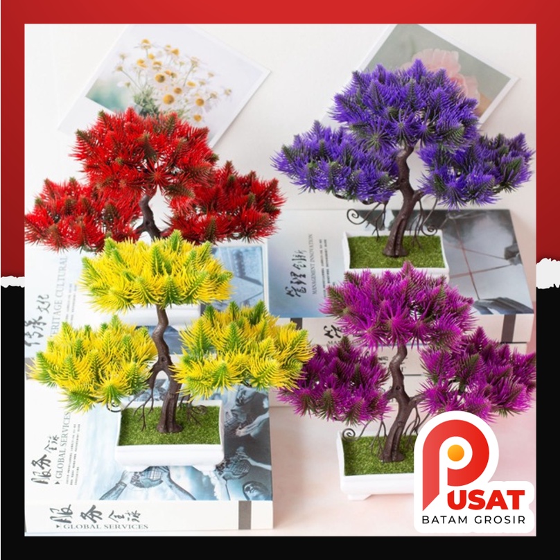 Pusat Batam Grosir - T823 Tanaman Hias Bunga / Tanaman Bunga Plastik / Bunga Dekorasi Rumah / Tanama