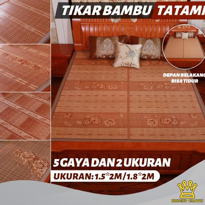 Tikar Bambu TATAMI / TIkar Lipat Bambu Tatami Ukuran 180 x 200cm