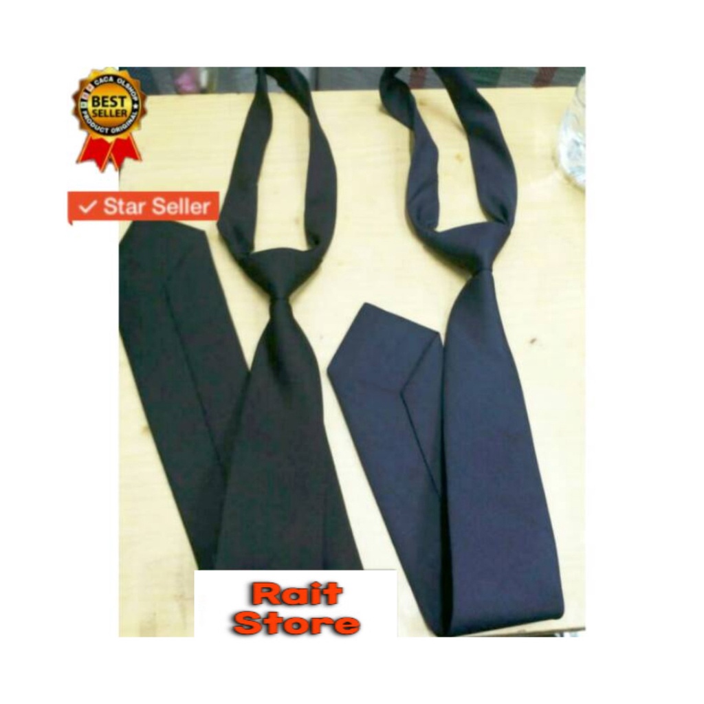 Dasi Satpam Security Biru Hitam