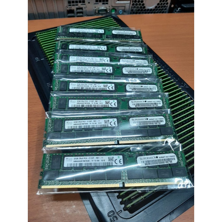 Memory ram server ECC REG 32GB 2RX4 PC4-2133P DDR4 ECC REGISTER FOR PC SERVER/SAMSUNG/MICRON/SKHYNIX ORIGINAL