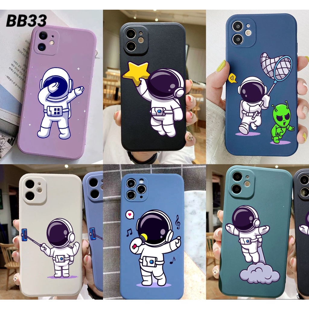 BB33 Case motif astronot for Samsung J2 J3 J4 J4+ J5 J6 J6+ J7 Note 10 10+ 20 Ultra Lite S10 S20 S21 S22 FE 5G Prime Pro