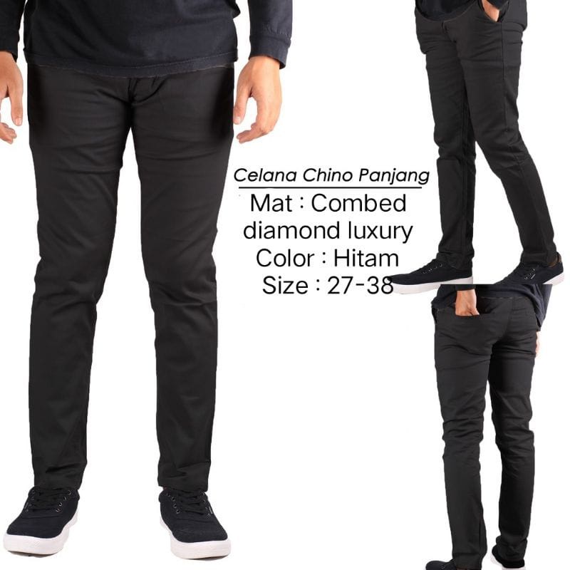 Celana Chino Panjang/Celana Chino Pria / Celana Cino Panjang / Celana Chinos Panjang Ukuran 27-38