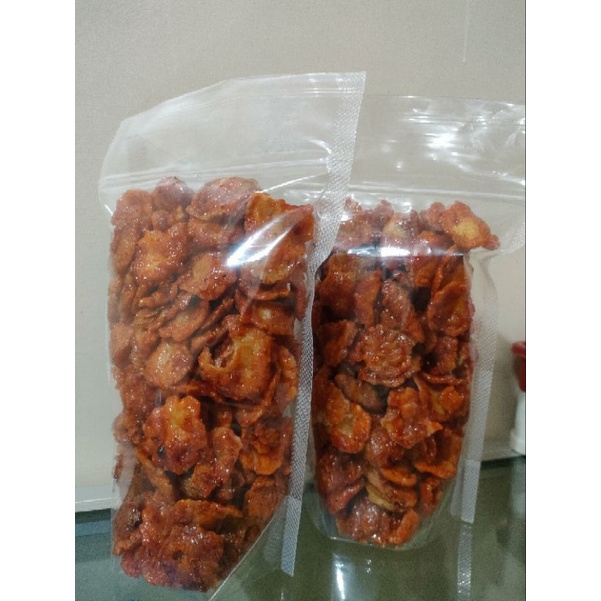 

Emping melinjo pedas manis ¼kg - jajanan - cemilan