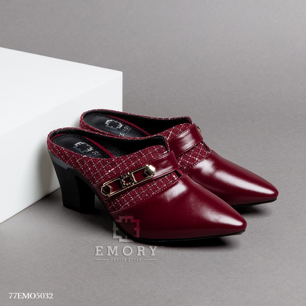 SEPATU HAK WANITA EMORYSTYLE Rahany 77EMO 5032 MB MAROON