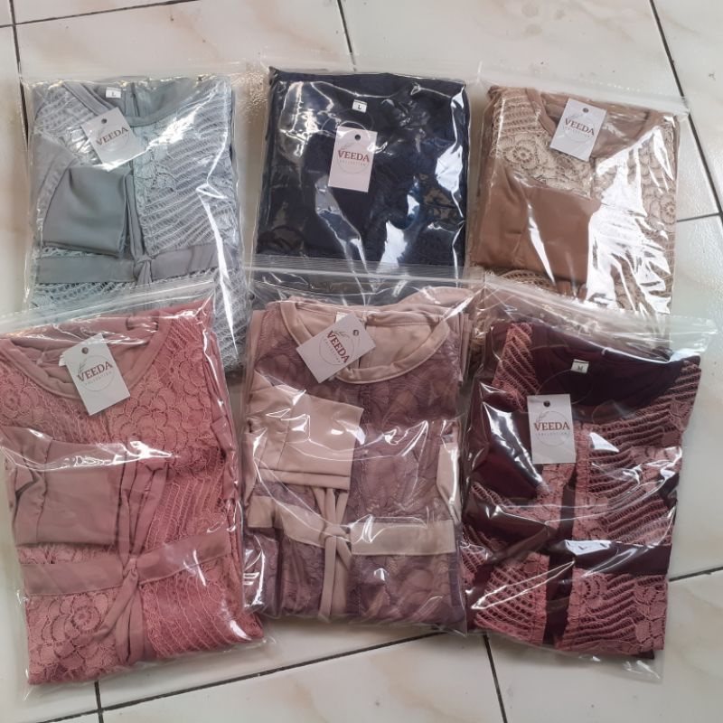 set gamis anak brokat