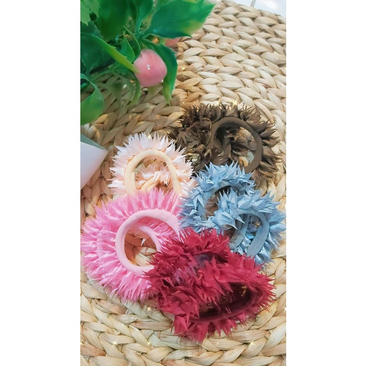 KUNCIR MOTIF RUMBAI - IKAT RAMBUT - AKSESORIS RAMBUT