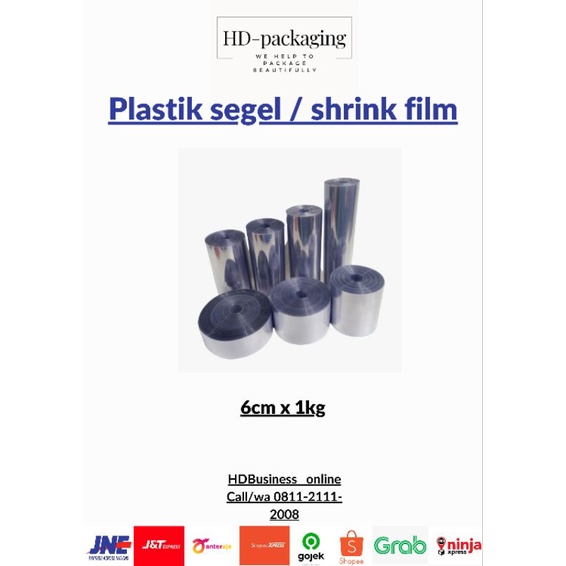 Jual PLASTIK SEGEL / SHRINK FILM size 6cm x 1kg Shopee Indonesia