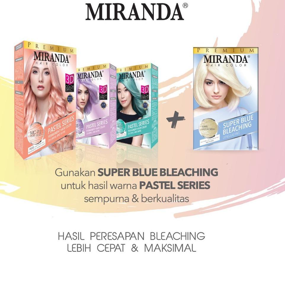 [KODE PRODUK 9PSEK3459] MIRANDA HAIR COLOR PASTEL SERIES MCP1 TARO LATTE 30ML CAT RAMBUT / SEMIR RAM