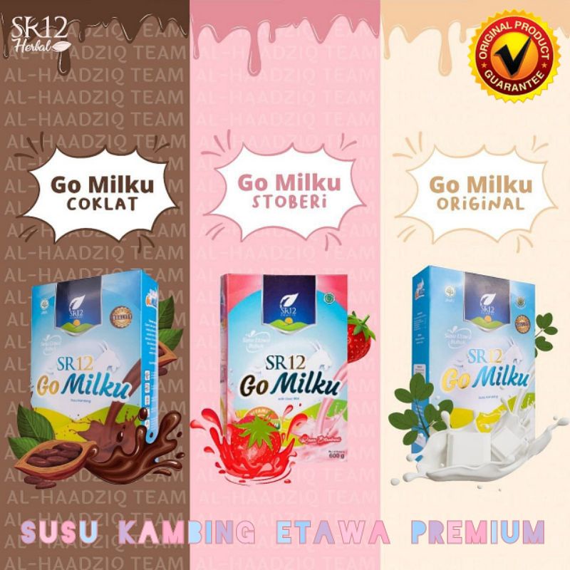 

GoMilku SR12 600 gram/ susu kambing etawa bubuk premium