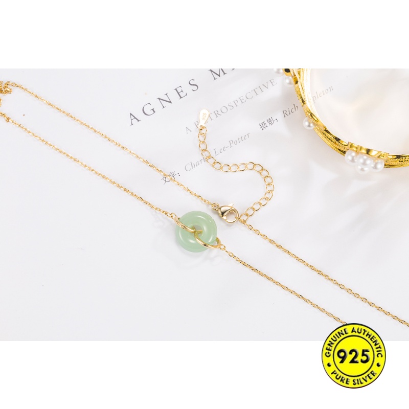 Kalung Gesper Hetian Peace Emas 18K Perempuan U1499