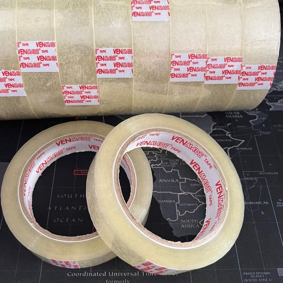 

➭Super Promo➭ ISOLASI / SELOTIP KECIL / 1/2 INCH x 100 YARD / 12 MM MERK VENMADE ( 12 PCS ) 72 ➭