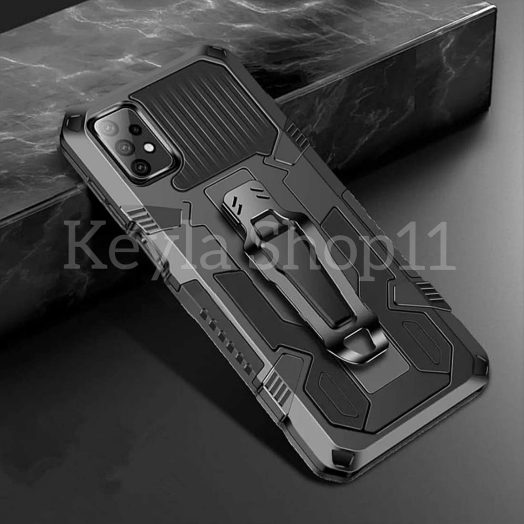 Case HP Untuk Samsung Galaxi A23 4G Soft Case Belt Clip Kick Standing Cover Hard Case Armor