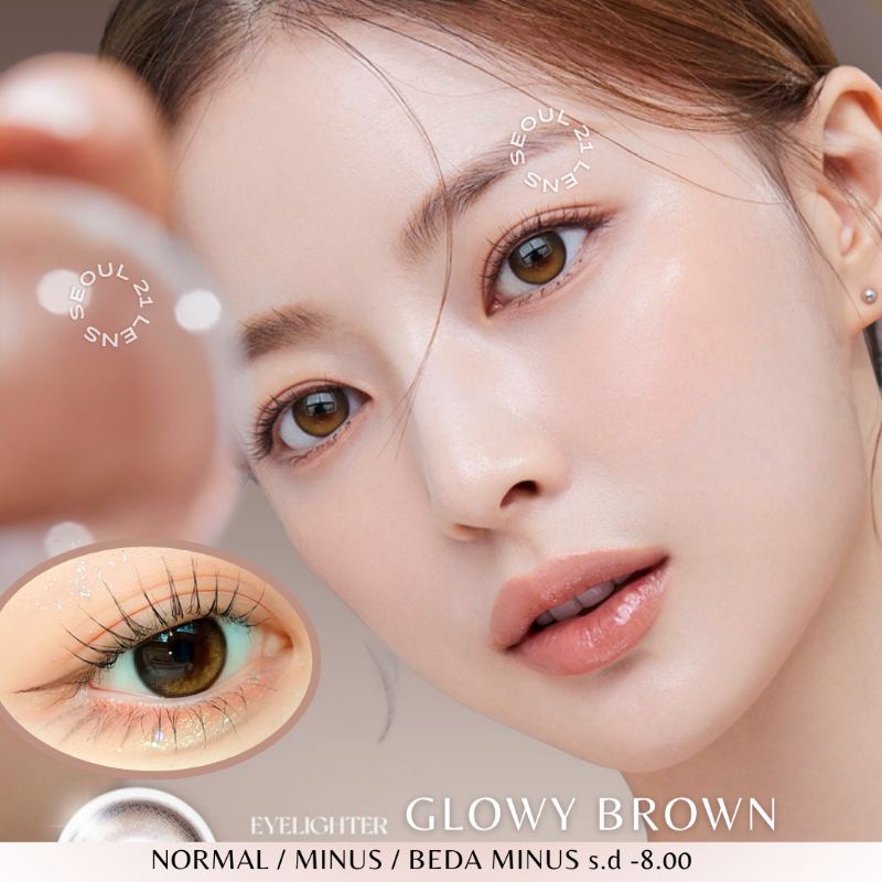 SOFTLENS PRINCESS GLOWY BROWN NORMAL MINUS MADE IN KOREA