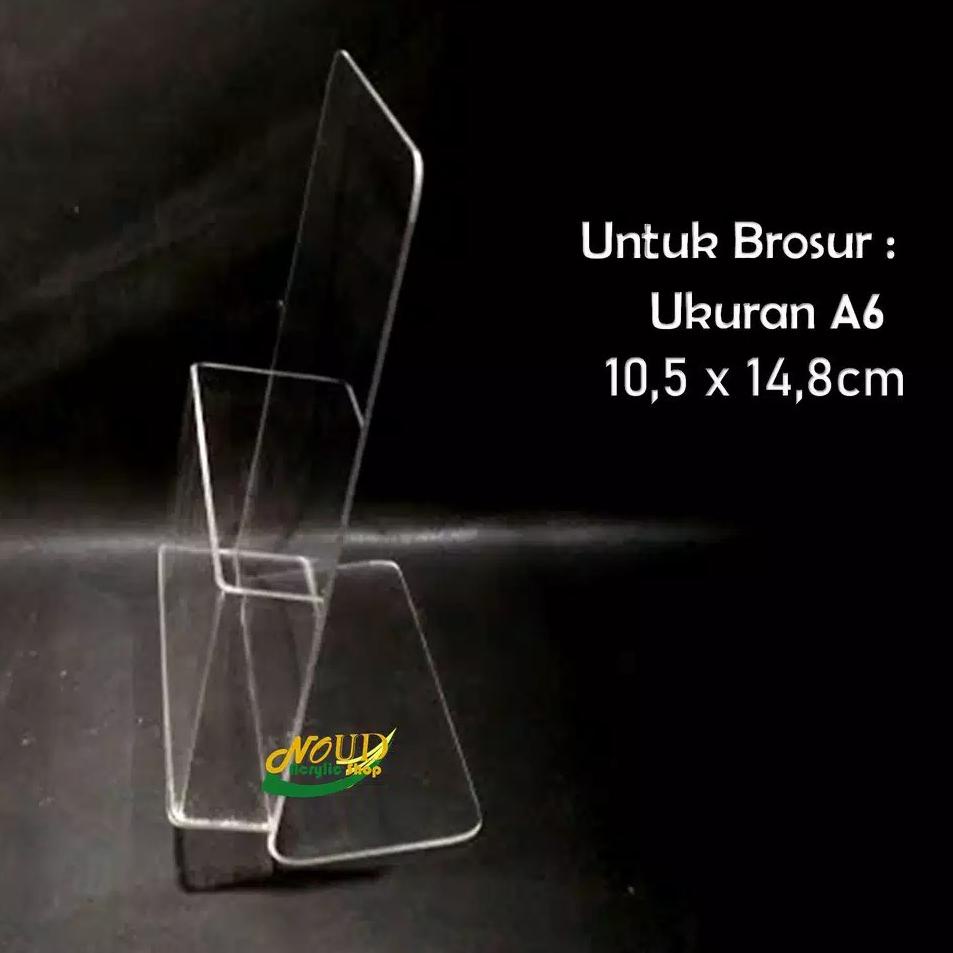 

Super Spesial Tempat brosur akrilik Acrylic ukuran A6