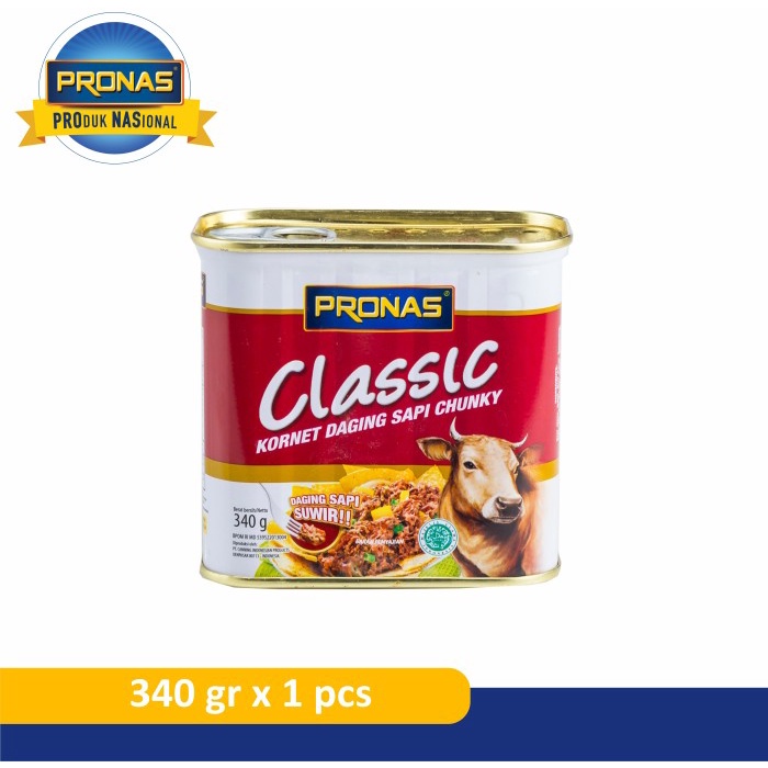 

Pronas Kornet Sapi Dengan Daging Suwir 340 G (Chunky Tx0461